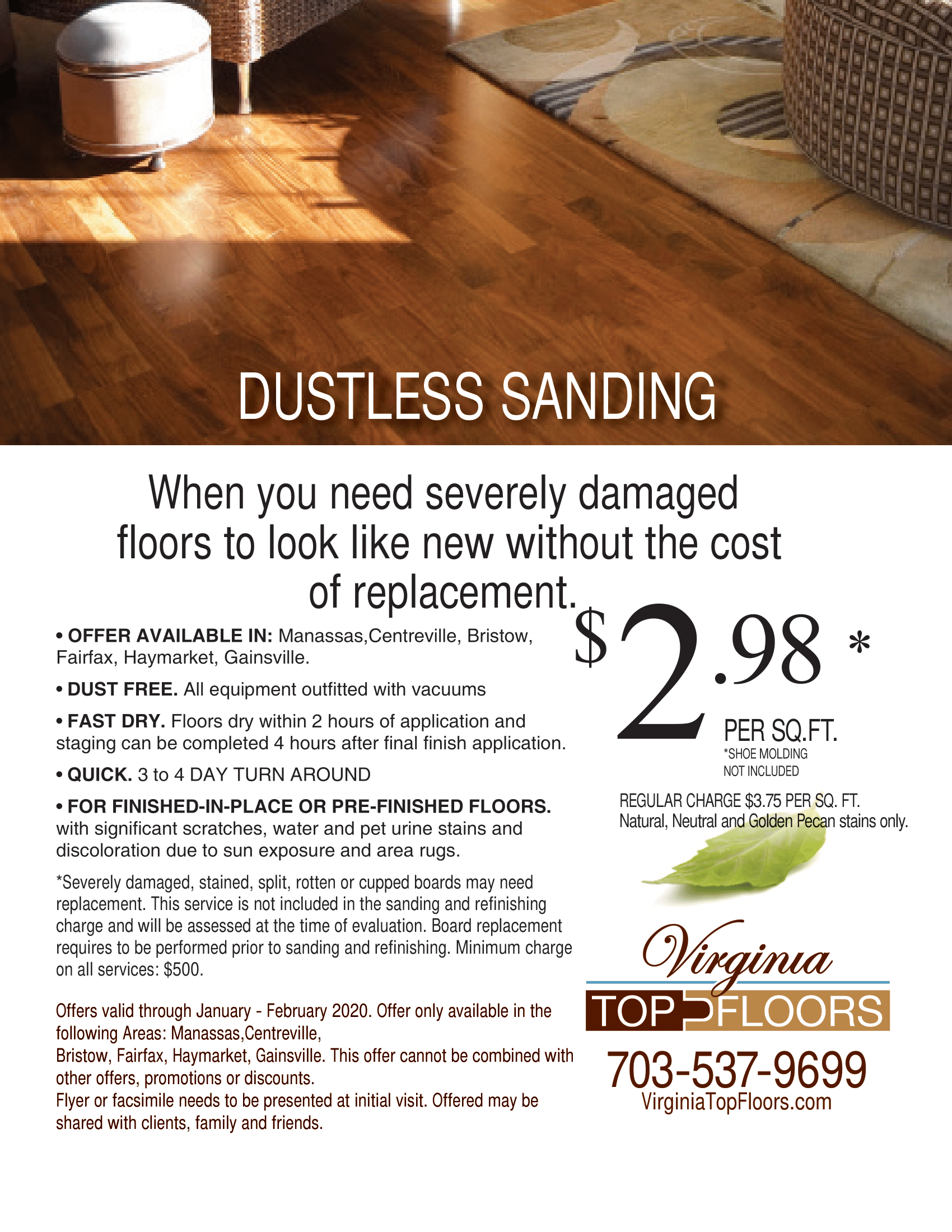 Dustless Sanding Special